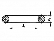 G10041 Pierścień uszczelniający o-ring, oring,  20.29x2.62mm, 20,2x2,6, 20,29x2,62, 1", 1 cala EPDM czarny Arag